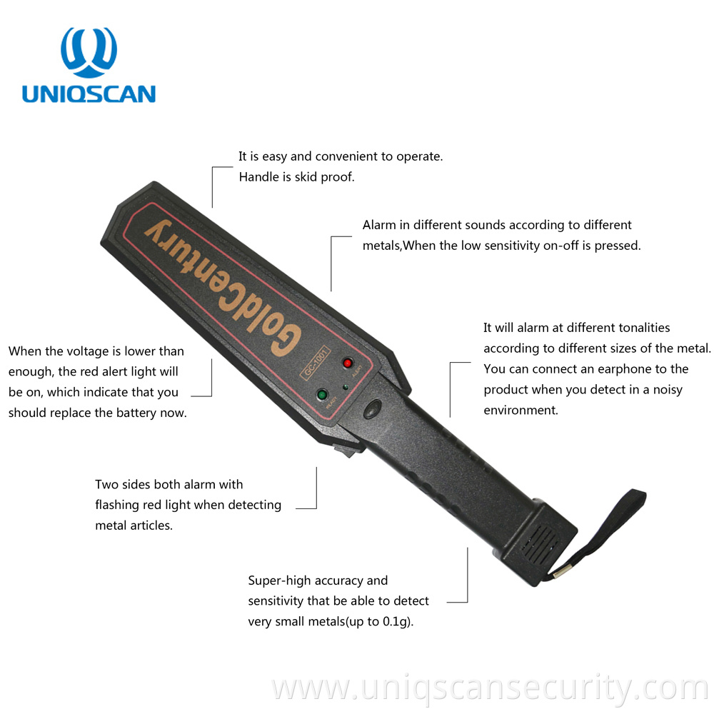 Best Handheld Metal Detector GC1001 For Body Security Checking